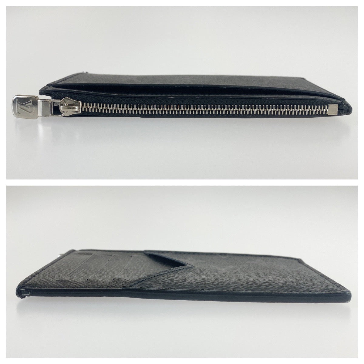 B-055
LOUIS VUITTON ルイヴィトン タイガラマ コインカード ホルダー ブラック 黒 シルバー金具 PVC M30271 コインケース コンパクトウォレット  メンズ