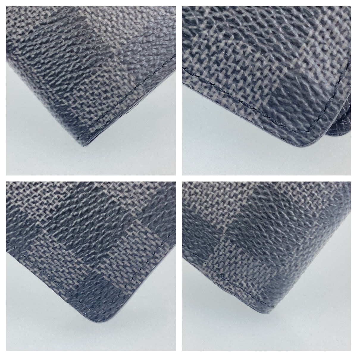 B-054
LOUIS VUITTON ルイヴィトン ダミエ ポルトフォイユ プラザ グレー 灰色 ブラック 黒 PVC 長財布 札入れ  メンズ