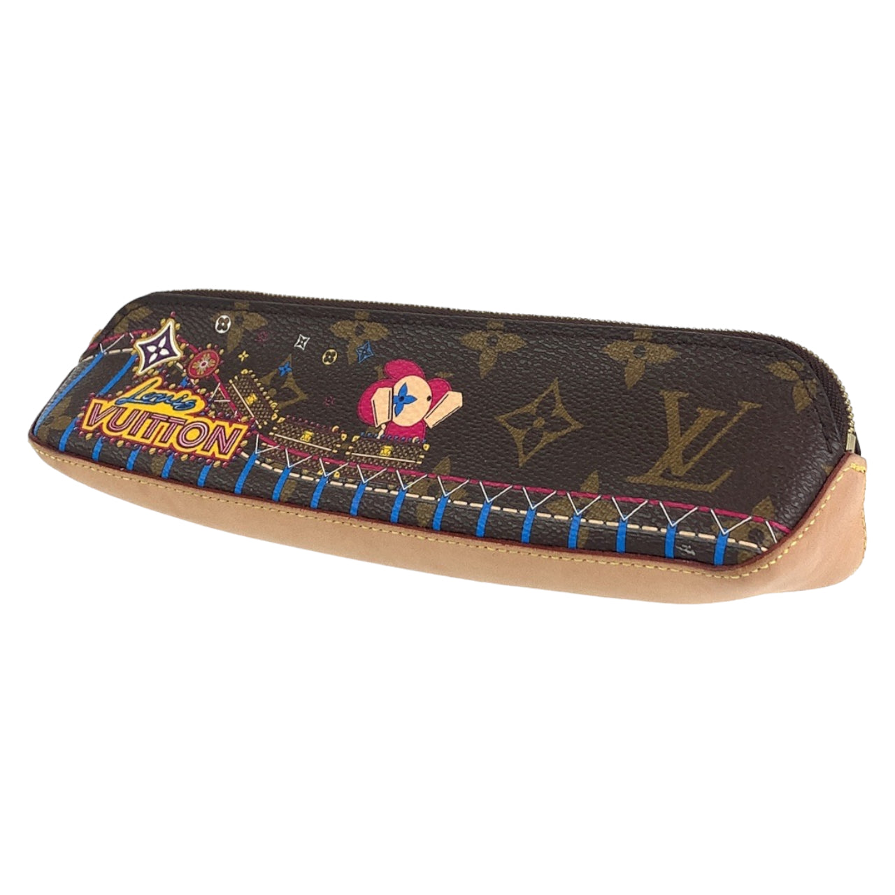B-050
LOUIS VUITTON ルイヴィトン モノグラム トゥルース エリザベット ヴィヴィエンヌ ブラウン 茶 ショッキングピンク レザー GI0539 ペンケース 筆箱  レディース