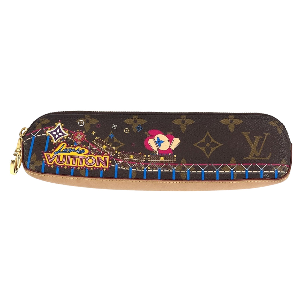 B-050
LOUIS VUITTON ルイヴィトン モノグラム トゥルース エリザベット ヴィヴィエンヌ ブラウン 茶 ショッキングピンク レザー GI0539 ペンケース 筆箱  レディース
