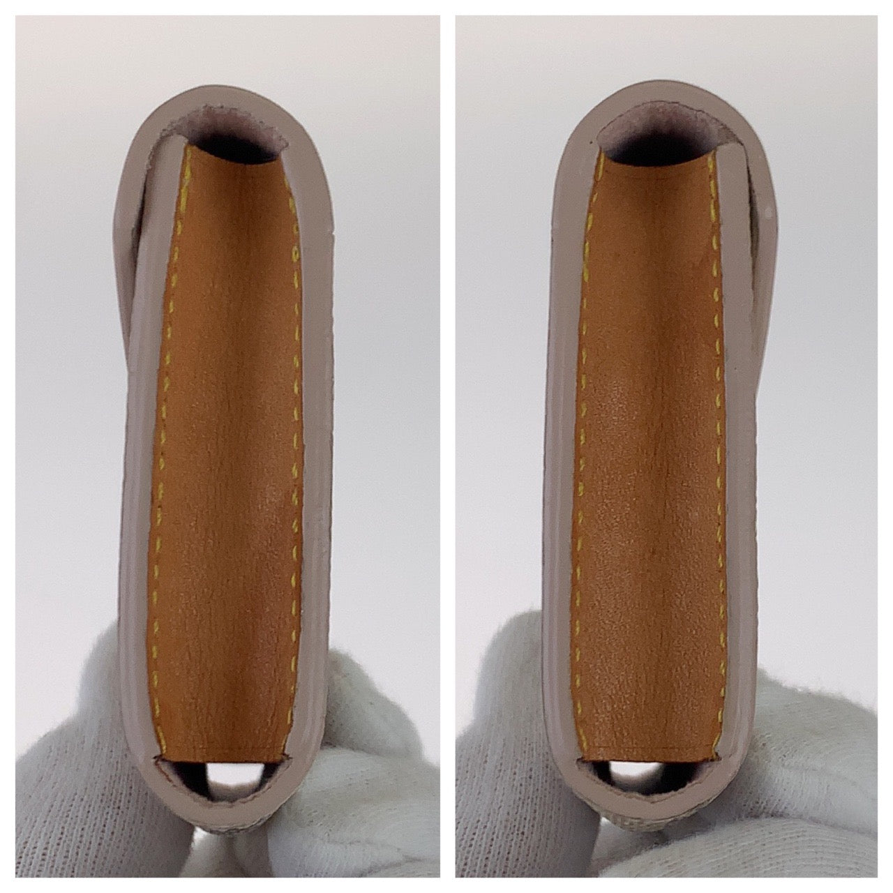 B-071
LOUIS VUITTON ルイ ヴィトン ダミエ アズール ポルトフォイユ ゾエ ホワイト 白 ピンク ゴールド金具 PVC N60292 カードケース 名刺入れ  レディース