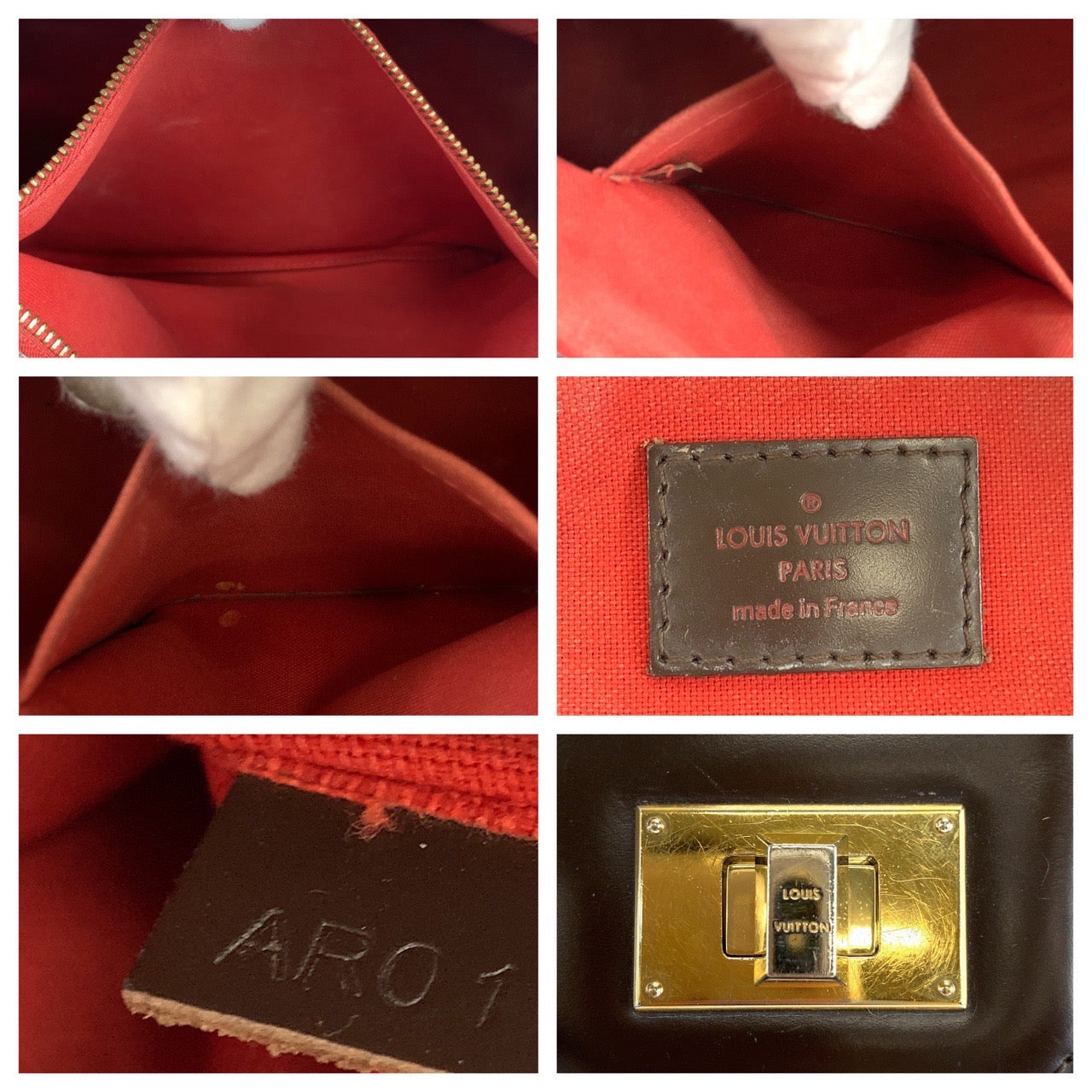 H-0065
LOUIS VUITTON ルイヴィトン ダミエ カバ ローズベリー ブラウン 茶 ゴールド金具 ダミエキャンバス N41177 ショルダーバッグ 2way ハンドバッグ  レディース