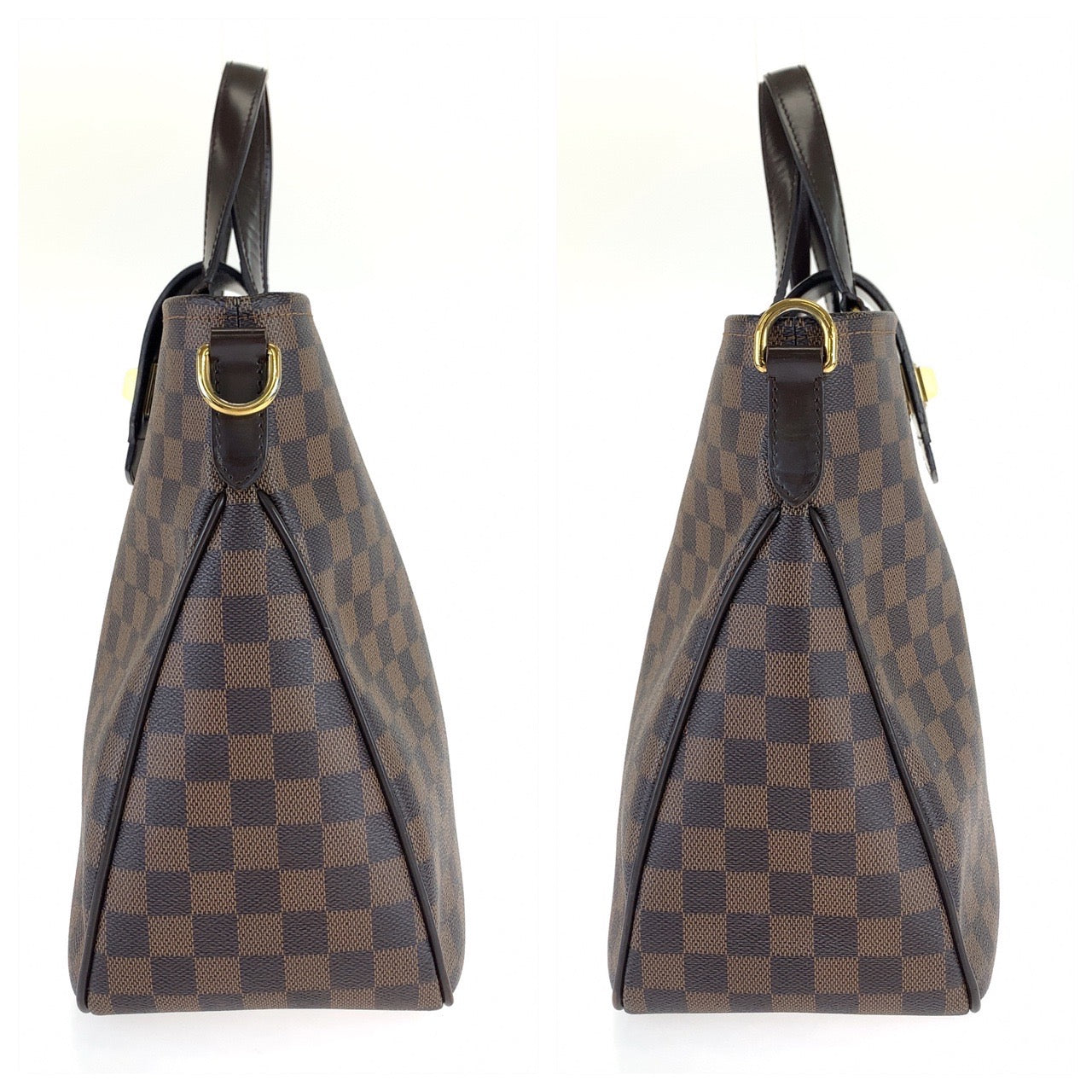 H-0065
LOUIS VUITTON ルイヴィトン ダミエ カバ ローズベリー ブラウン 茶 ゴールド金具 ダミエキャンバス N41177 ショルダーバッグ 2way ハンドバッグ  レディース