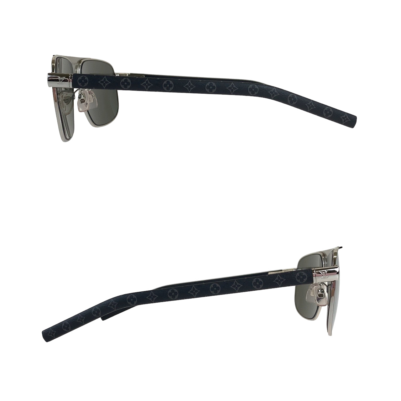 B-125
LOUIS VUITTON ルイヴィトン モノグラム エクリプス パシフィック ブラック 黒 シルバー 銀 PVC / メタル Z2339E サングラス 度なし ミラーレンズ  メンズ