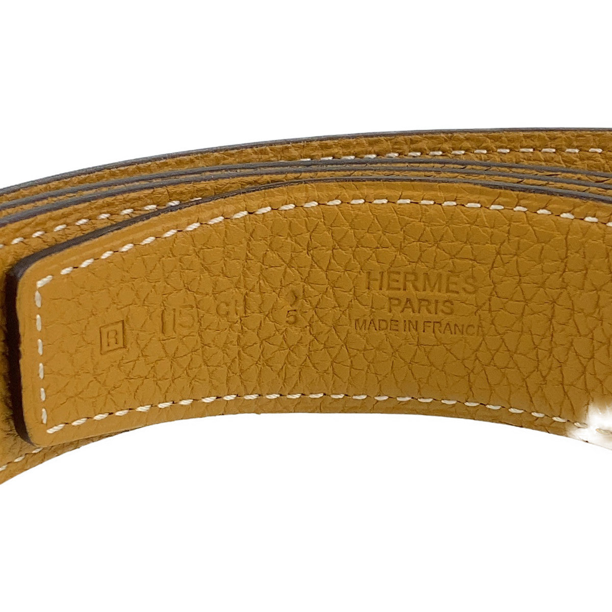 C-012
HERMES エルメス イデム ブラウン 茶色 レザー ベルト バッグル R刻印  メンズ