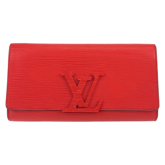 C-014
LOUIS VUITTON ルイヴィトン エピ ポルトフォイユ ルイーズ レッド 赤 シルバー金具 エピレザー M60766 長財布 札入れ  レディース