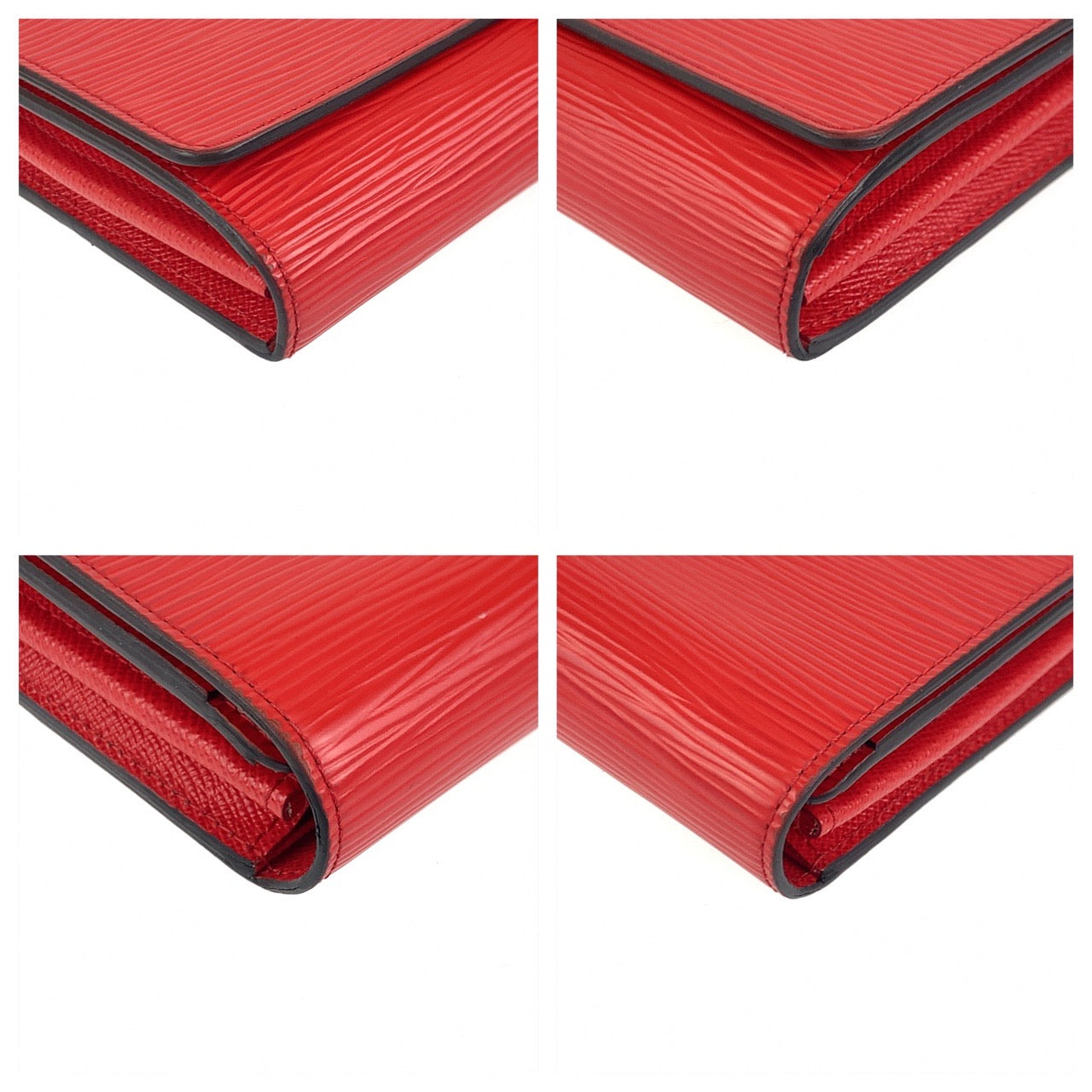 C-014
LOUIS VUITTON ルイヴィトン エピ ポルトフォイユ ルイーズ レッド 赤 シルバー金具 エピレザー M60766 長財布 札入れ  レディース