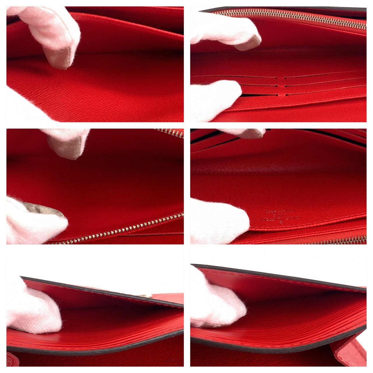 C-014
LOUIS VUITTON ルイヴィトン エピ ポルトフォイユ ルイーズ レッド 赤 シルバー金具 エピレザー M60766 長財布 札入れ  レディース