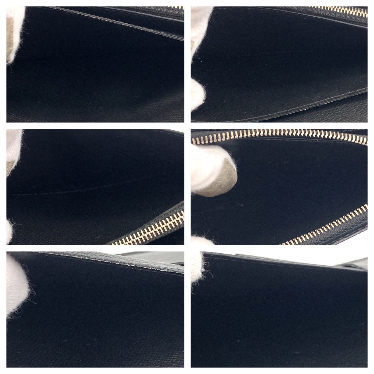 C-015
 LOUIS VUITTON Louis Vuitton Monogram Pastel Portefeuille Plaza Black Grey Silver Hardware Monogram Canvas M80019 Long Wallet Billfold Men's