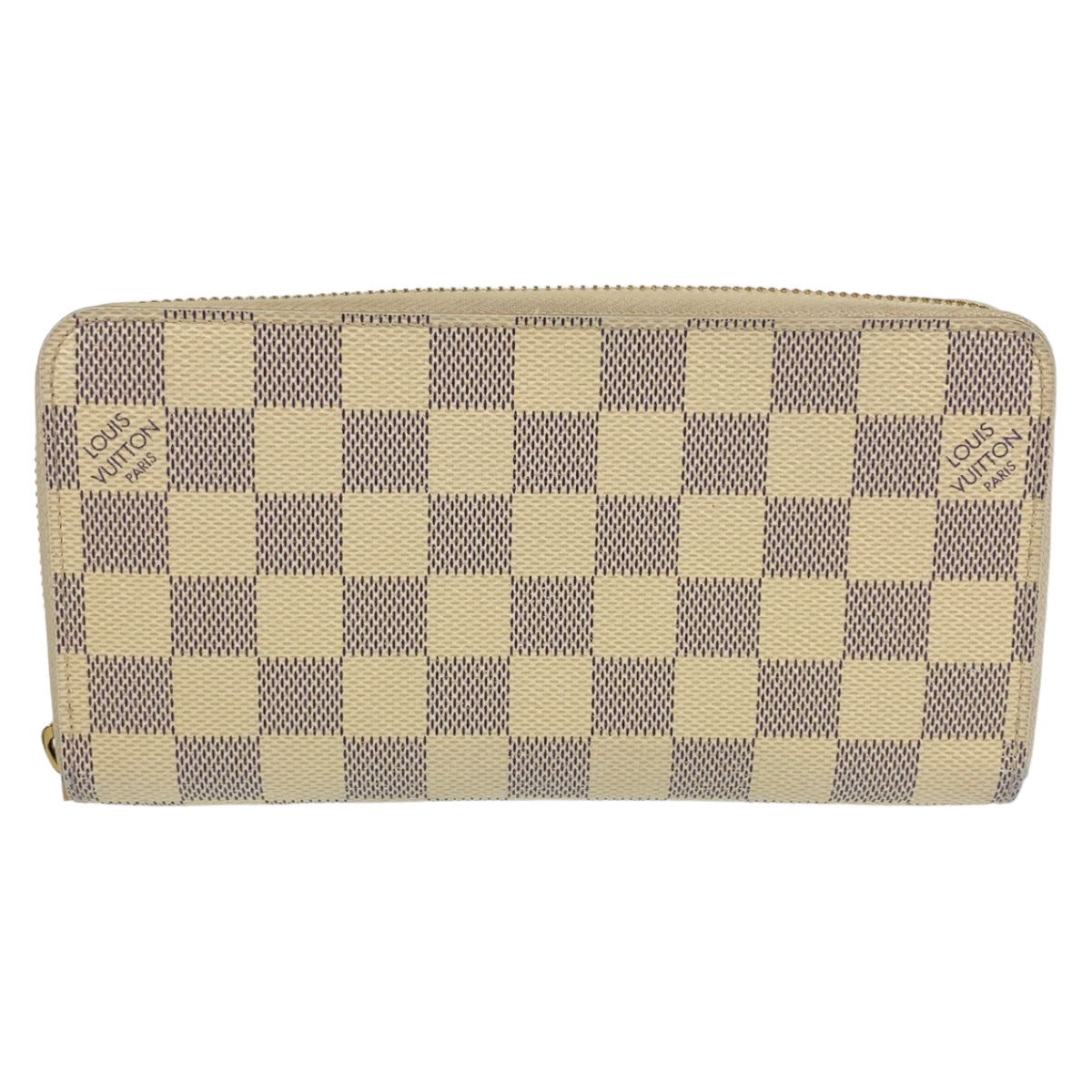 H-0125
LOUIS VUITTON ルイヴィトン ダミエ アズール ジッピーウォレット ホワイト 白 グレー PVC N60019 ラウンドファスナー 長財布  レディース