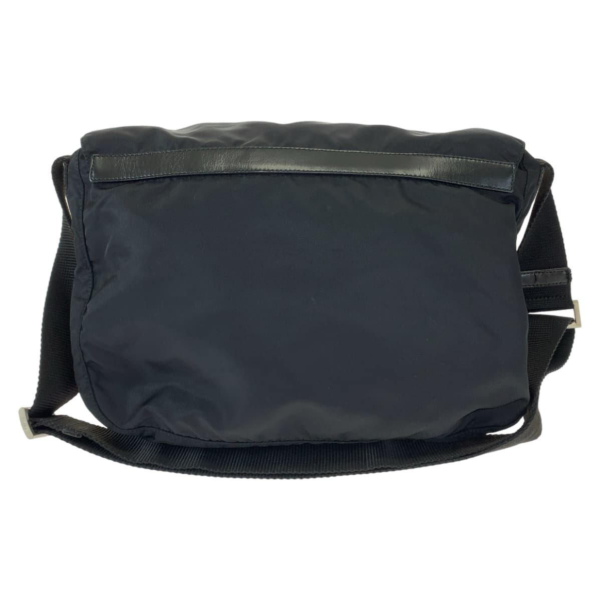 PRADA Tessuto black nylon shoulder bag for women