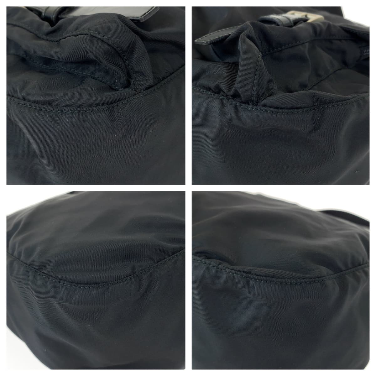 PRADA Tessuto black nylon shoulder bag for women