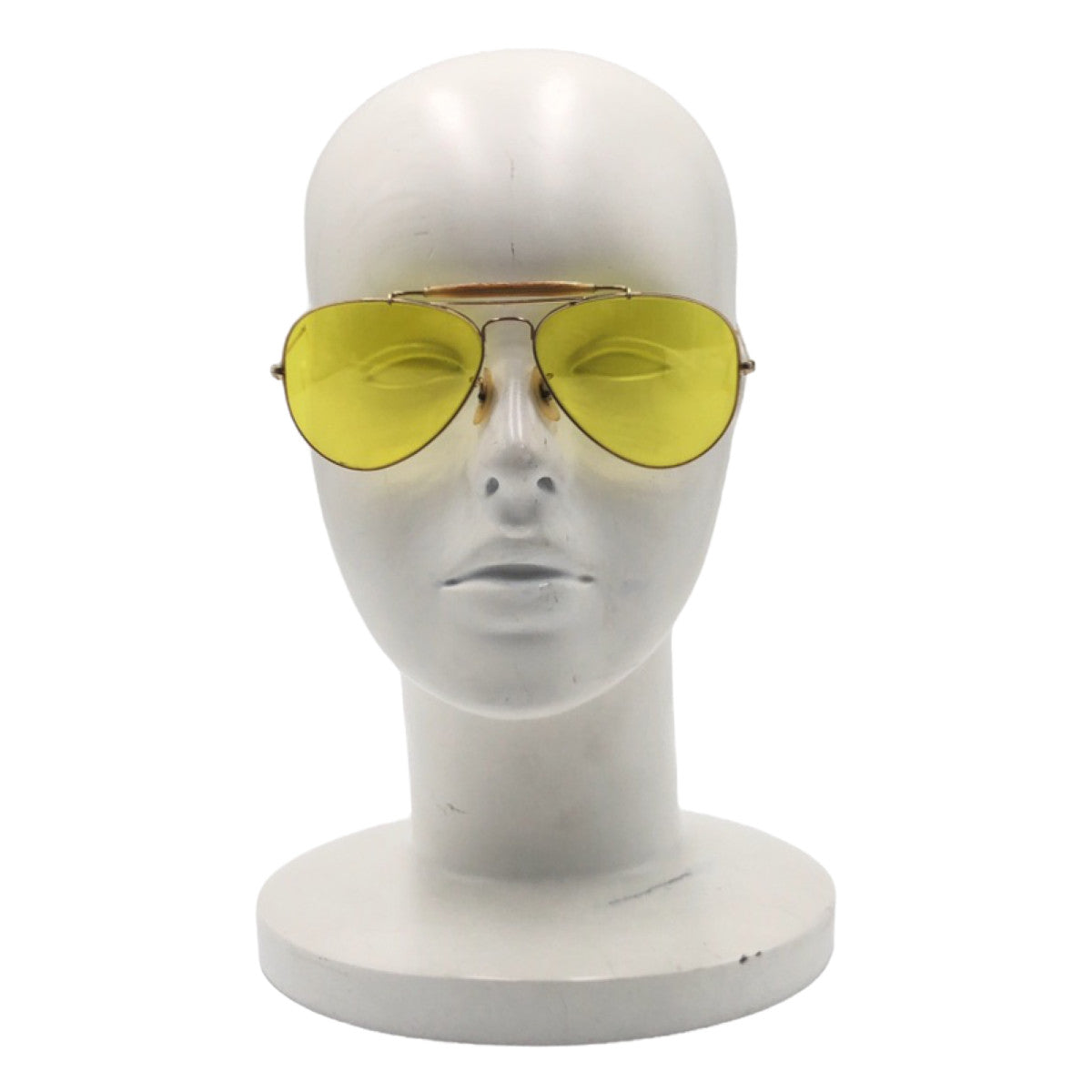 Ray-Ban Vintage B&amp;L RAY-BAN USA Outdoorsman Yellow Gold Metal Sunglasses Teardrop Men's