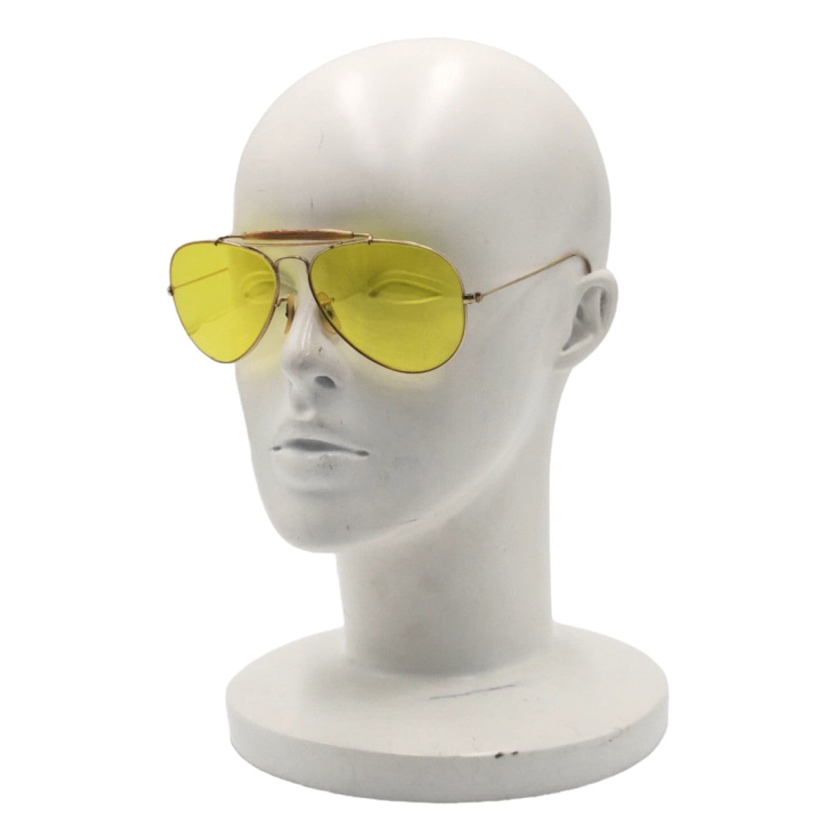 Ray-Ban Vintage B&amp;L RAY-BAN USA Outdoorsman Yellow Gold Metal Sunglasses Teardrop Men's