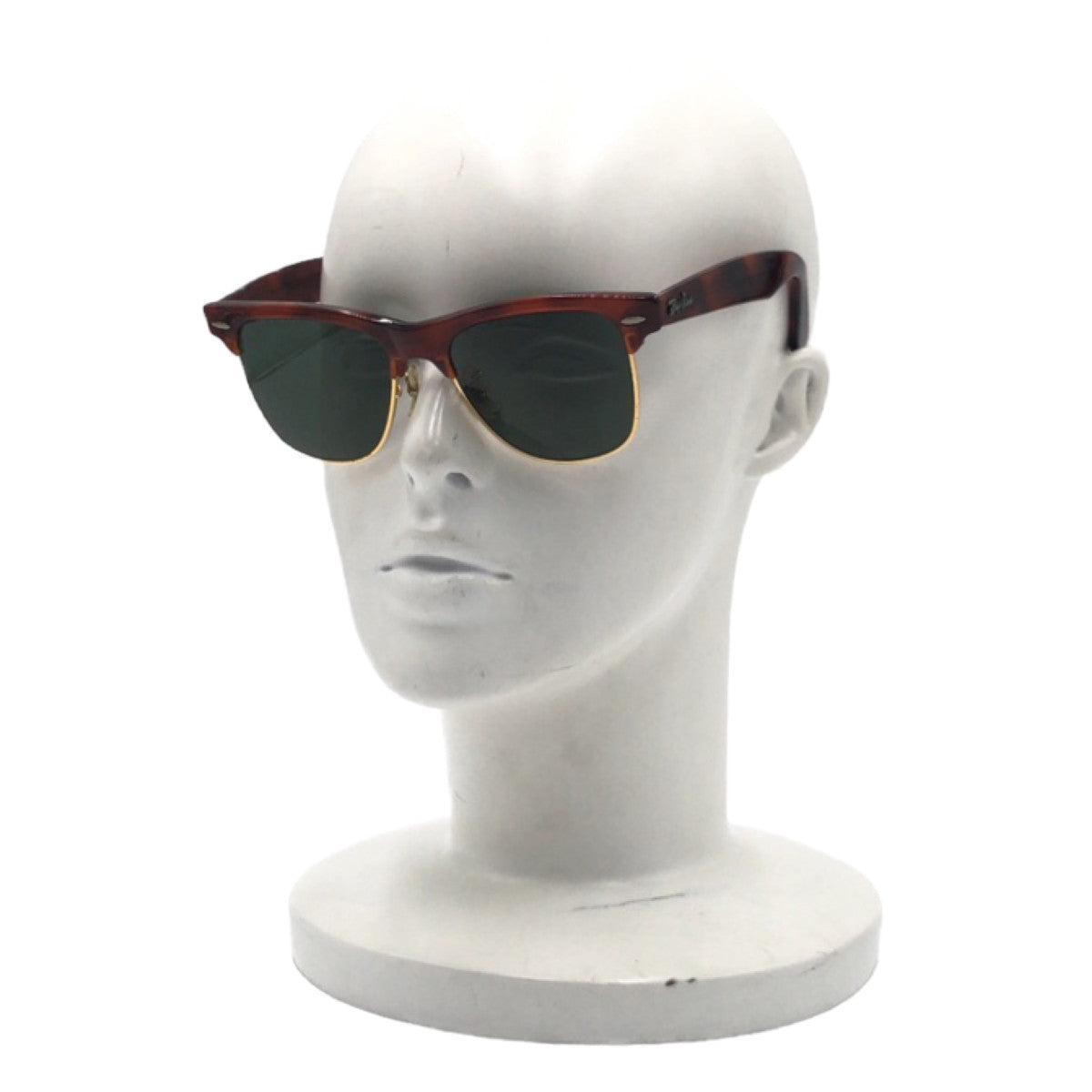 Ray-Ban B&amp;L RAY-BAN USA Wayfarer Max Brown Gold Plastic Sunglasses Wellington Men's