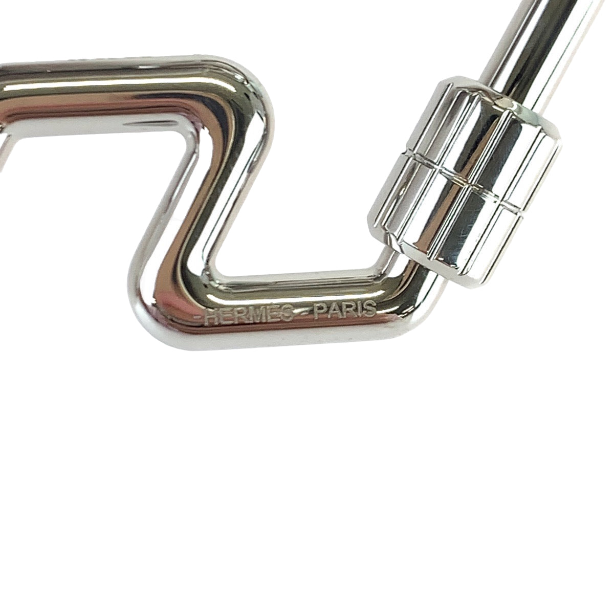 B-121
HERMES エルメス H トゥ スピード 男女兼用 シルバー 銀 メタル キーリング キーホルダー  メンズ