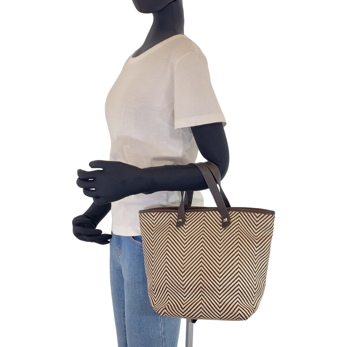 H-0211
HERMES エルメス カバチェンナイPM ブラウン 茶 ゴールド金具 カーフ / レザー ハンドバッグ トートバッグ L刻印  レディース