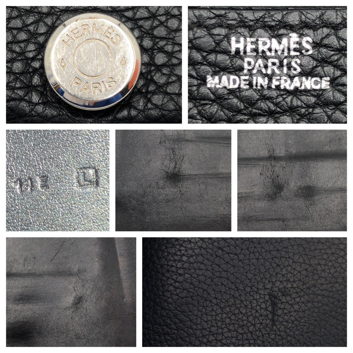 HERMES エルメス ドゴン ロング GM ブラック 黒 トゴ 長財布 ロングウォレット  メンズ