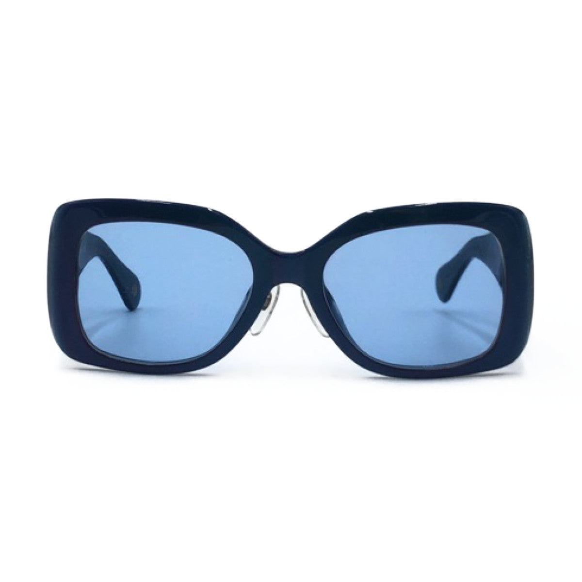 C-123
CHANEL シャネル マトラッセ ココマーク ブルー 青 シルバー金具 プラスチック 5019 c.559/65 53□19 135 サングラス スクエア  レディース