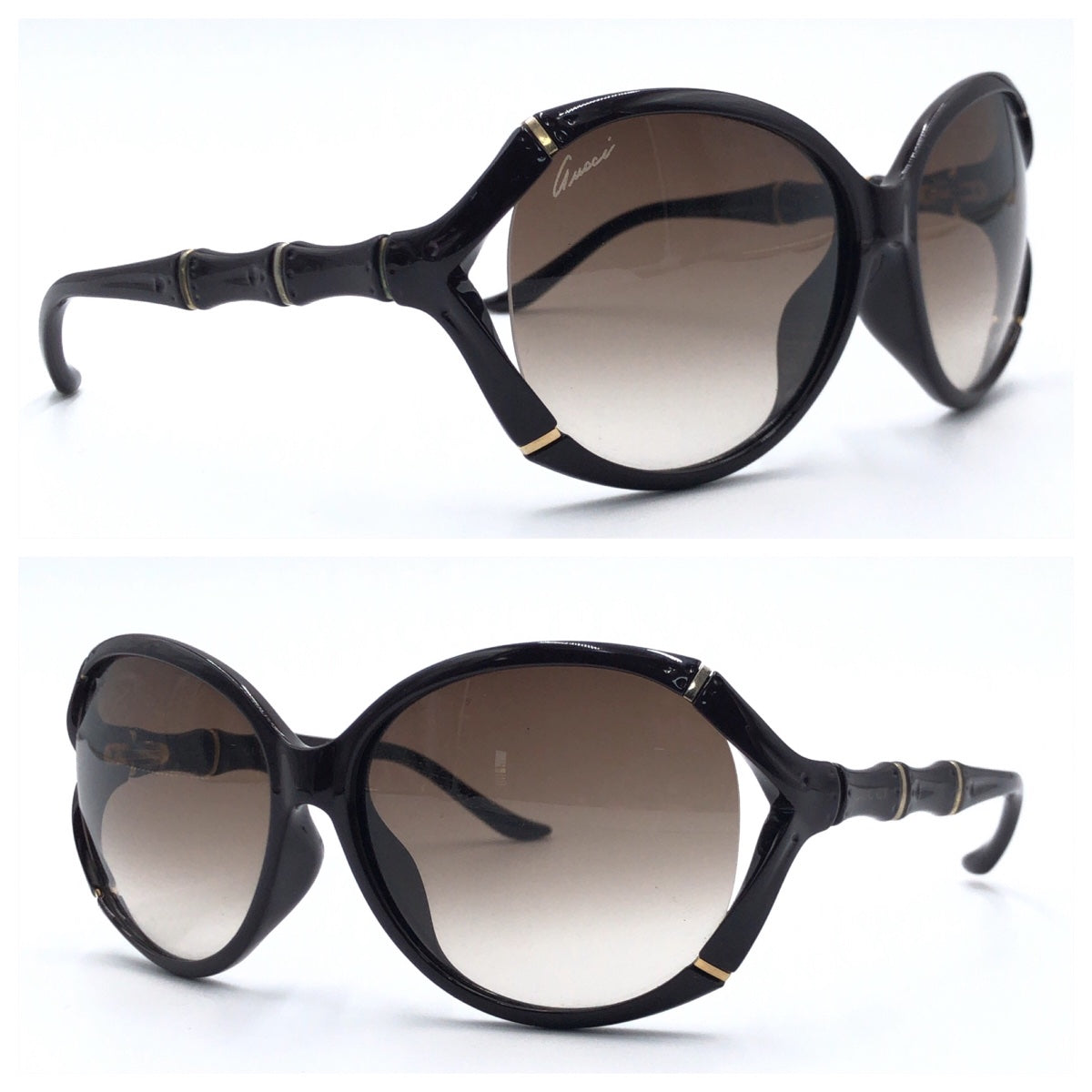 C-215
GUCCI グッチ バンブー グラデーション ブラウン 茶  プラスチック GG3531/K/S 6Q7JD 5815 125 サングラス オーバル  レディース