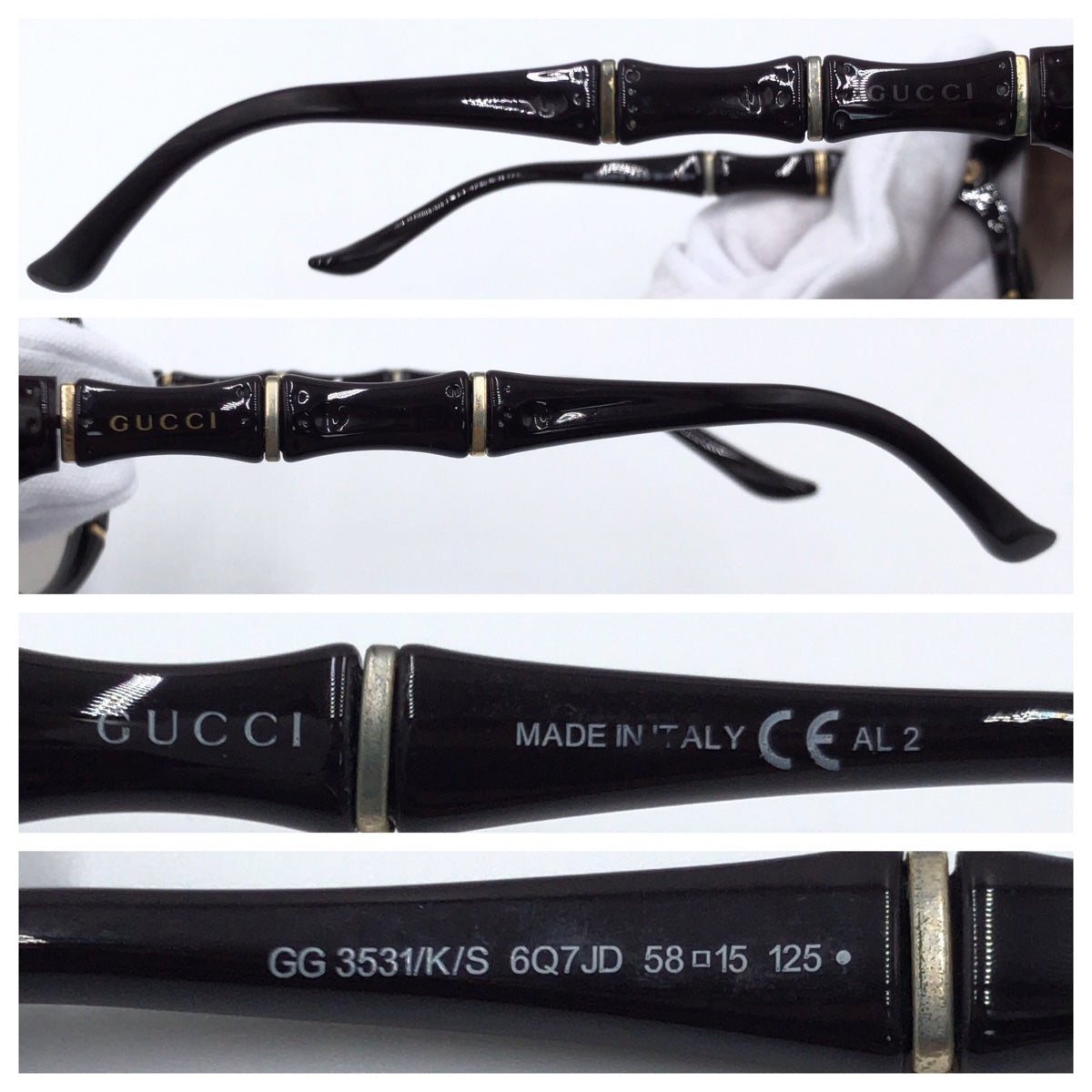 C-215
GUCCI グッチ バンブー グラデーション ブラウン 茶  プラスチック GG3531/K/S 6Q7JD 5815 125 サングラス オーバル  レディース