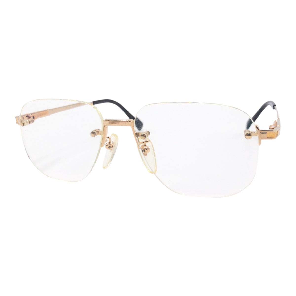 BURBERRY バーバリー ゴールド 金 メタル T-Ti-P F◻︎16-140 メガネ  度あり メンズ