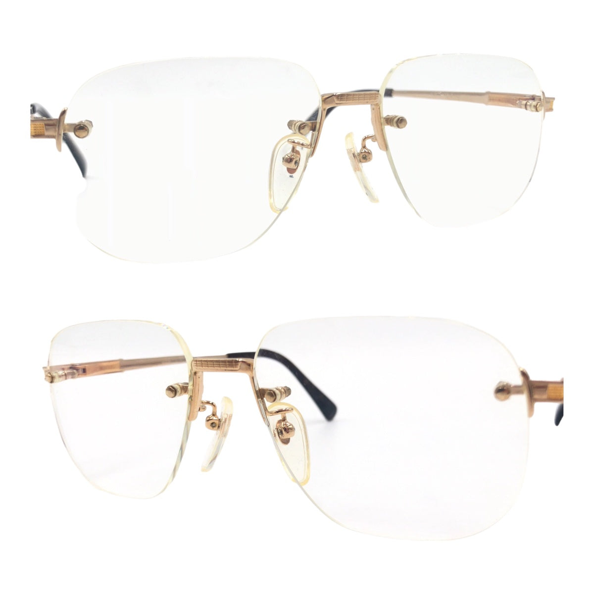 BURBERRY バーバリー ゴールド 金 メタル T-Ti-P F◻︎16-140 メガネ  度あり メンズ