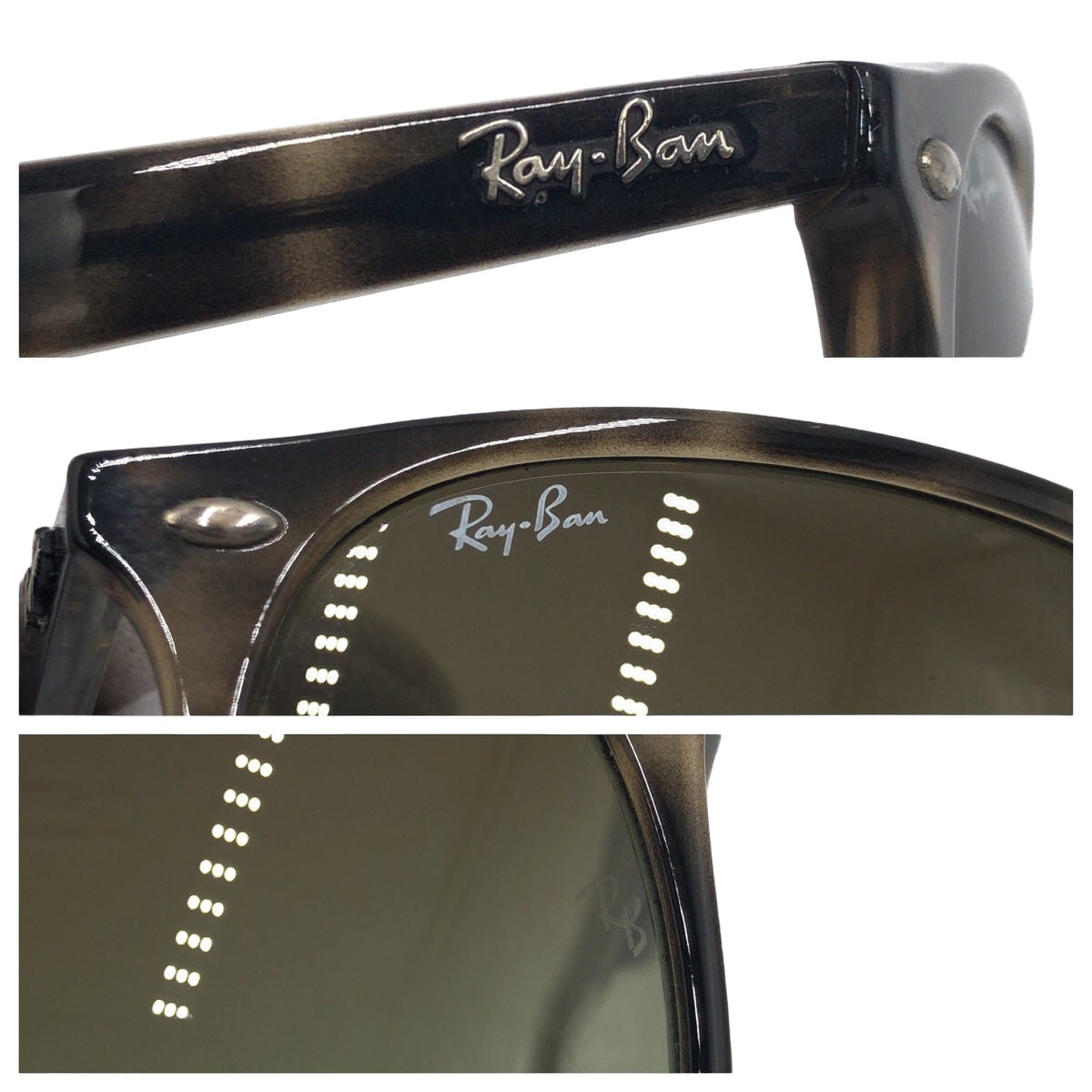 Ray-Ban Asian Fit Unisex Havana Green Gradient Brown Plastic RB4259-F 731/E8 53◻︎20 150 3N Sunglasses Wellington Men's