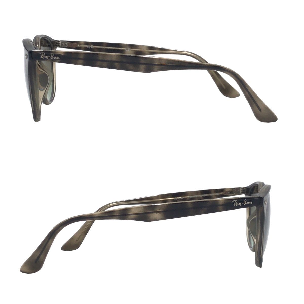 Ray-Ban Asian Fit Unisex Havana Green Gradient Brown Plastic RB4259-F 731/E8 53◻︎20 150 3N Sunglasses Wellington Men's