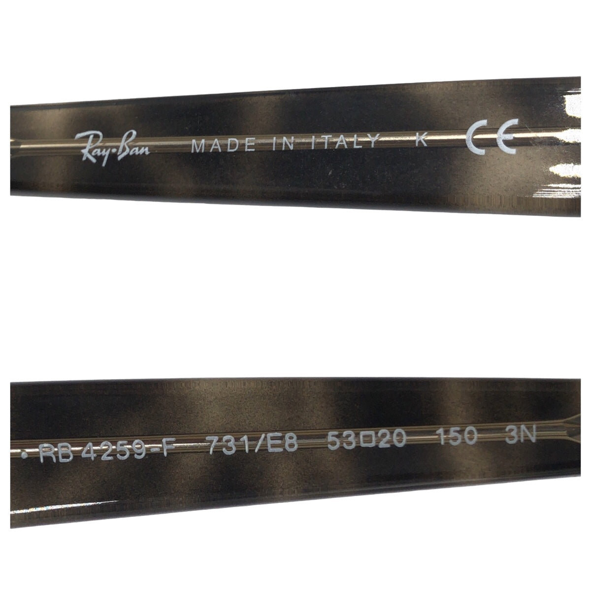 Ray-Ban Asian Fit Unisex Havana Green Gradient Brown Plastic RB4259-F 731/E8 53◻︎20 150 3N Sunglasses Wellington Men's