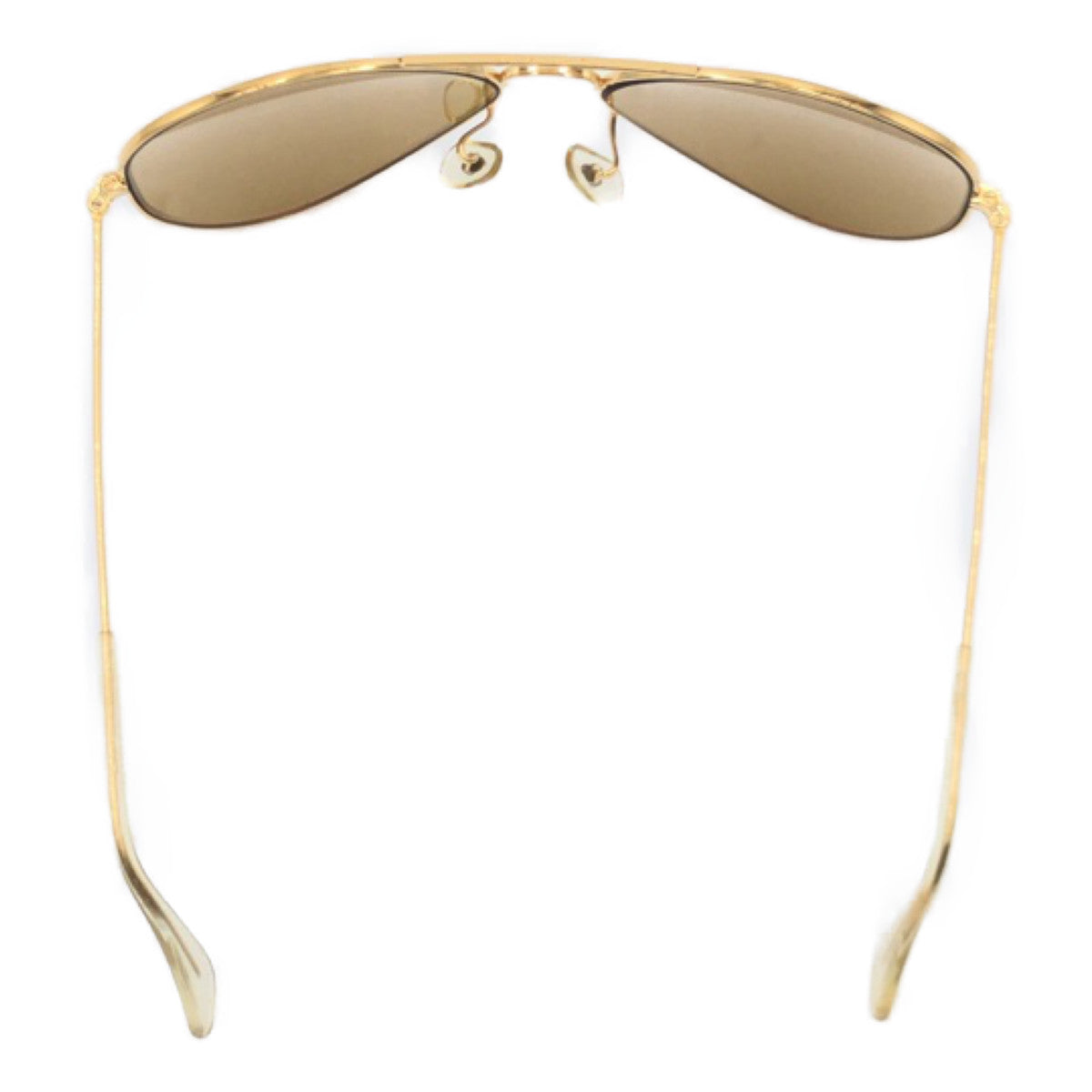 Ray-Ban B&amp;L RAY-BAN USA Aviator Gold Brown Metal B&amp;L RAY BAN 58◻︎14 Sunglasses Teardrop Men's