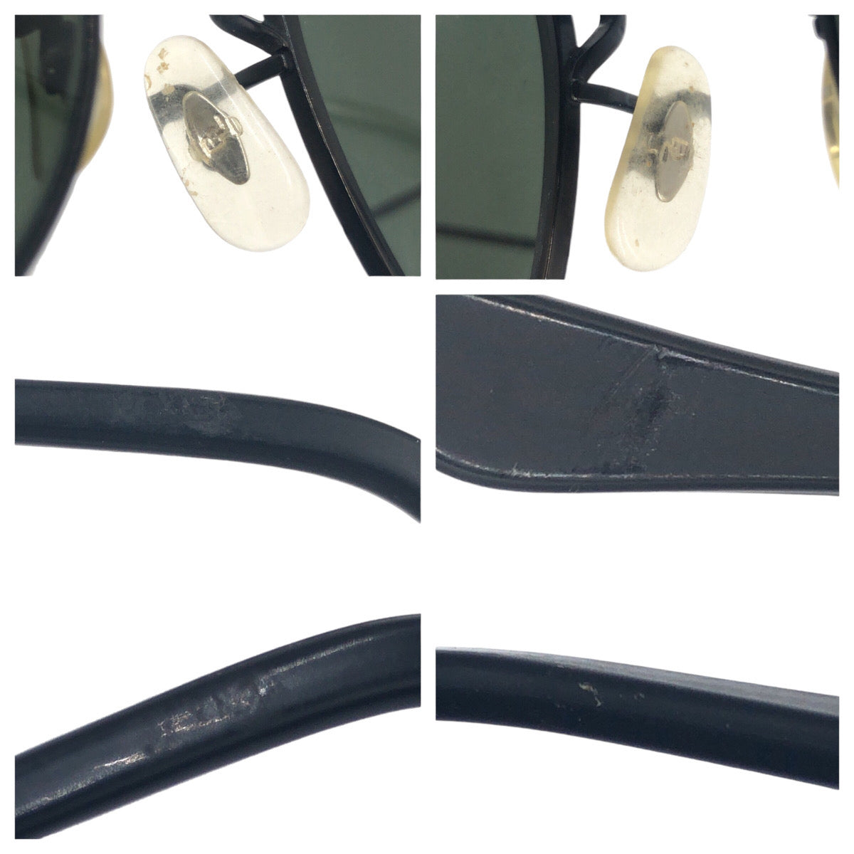 Ray-Ban B&amp;L RAY-BAN USA Black Metal 52◻︎21 Sunglasses Round Men's