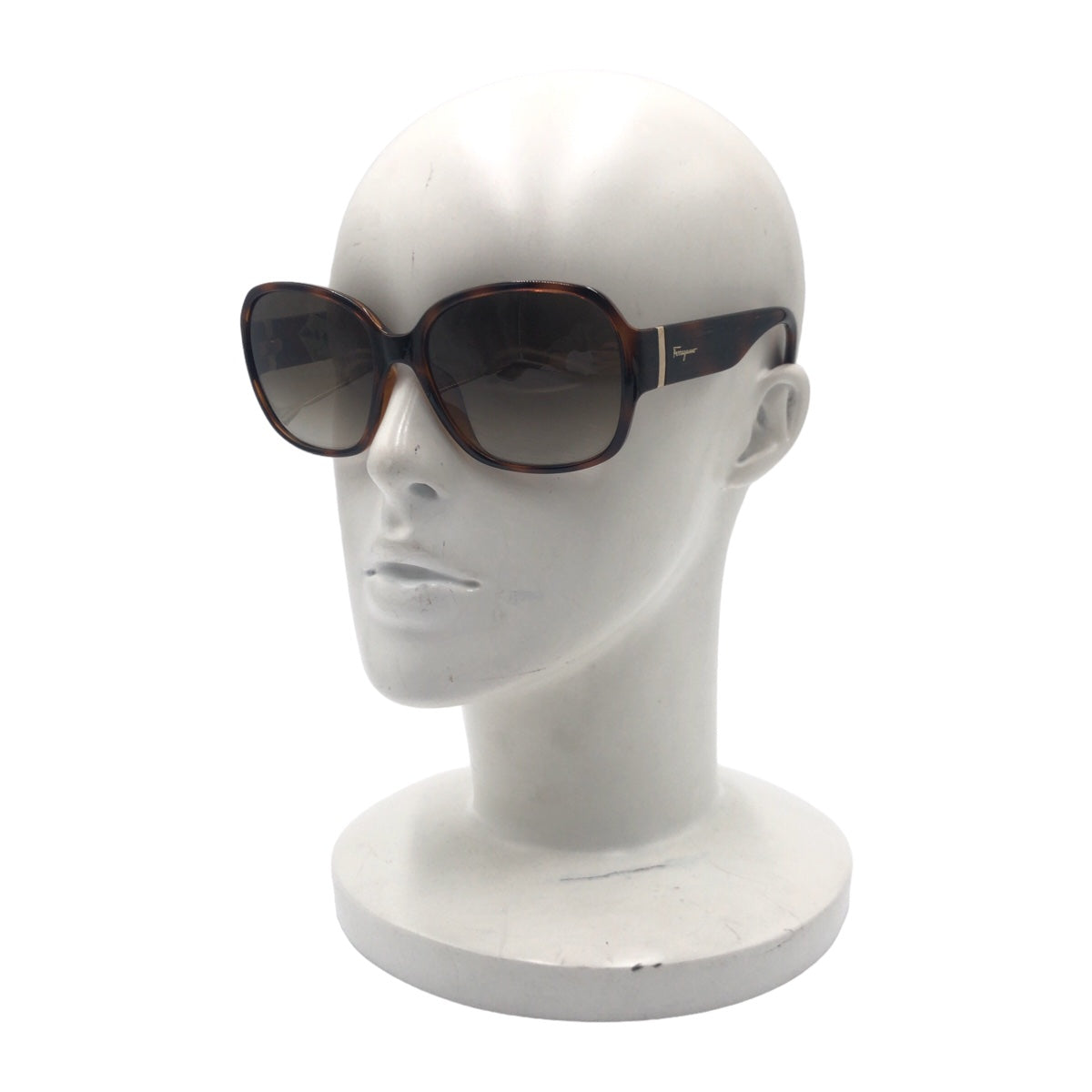Salvatore Ferragamo サルヴァトーレフェラガモ ブラウン 茶 プラスチック サングラス ウェリントン  レディース