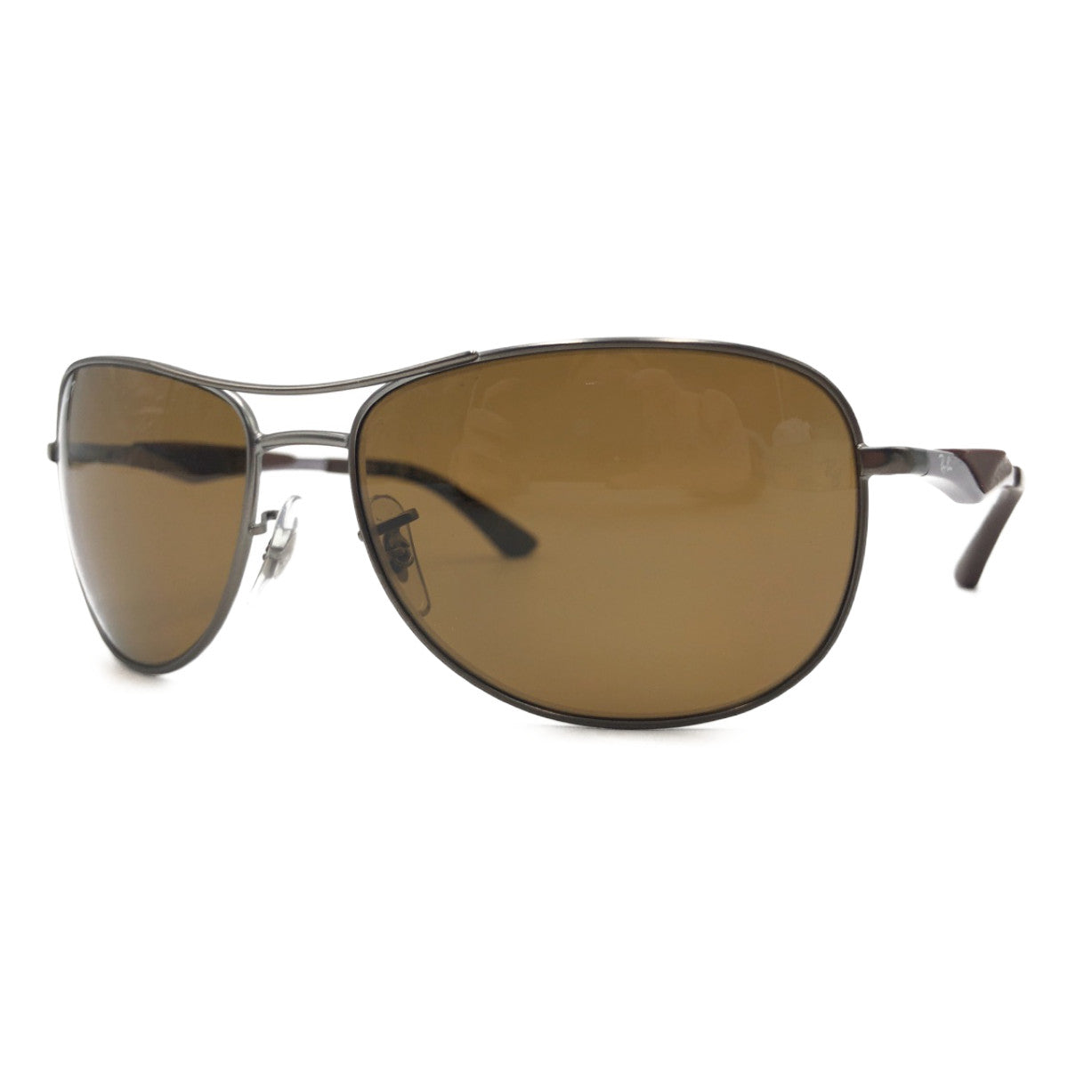 Ray-Ban Regular Fit Unisex Brown Steel Sunglasses Polarized Lenses Teardrop Men's