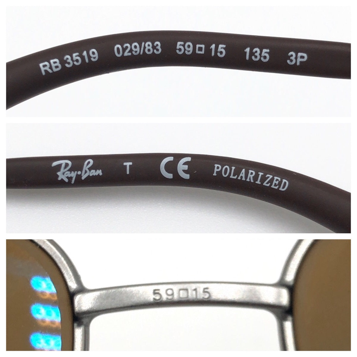 Ray-Ban Regular Fit Unisex Brown Steel Sunglasses Polarized Lenses Teardrop Men's