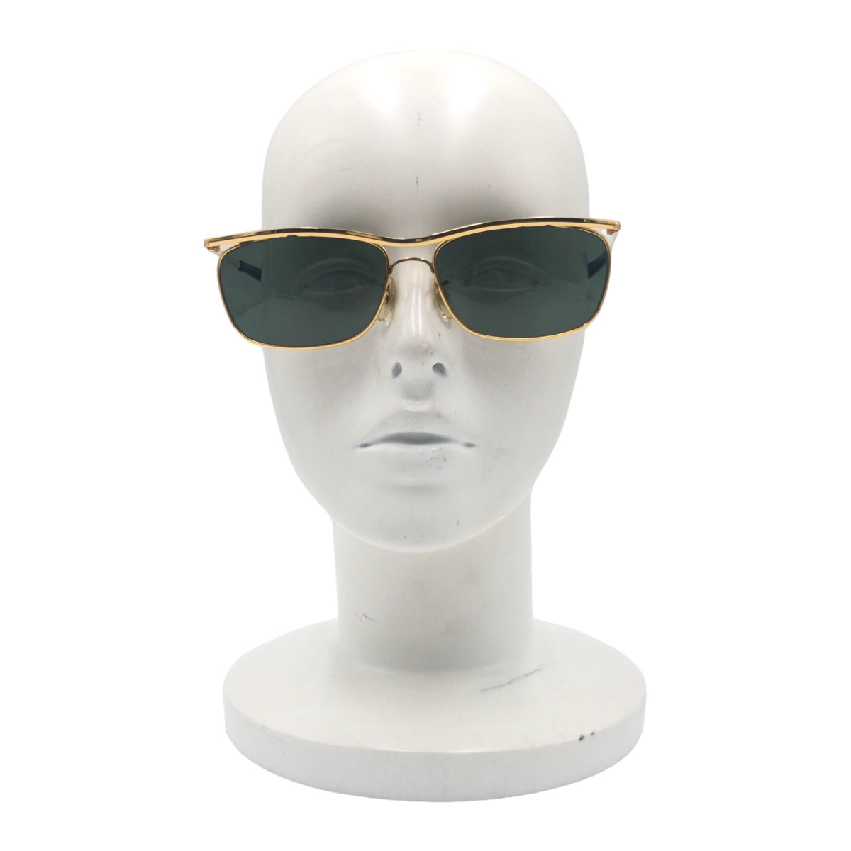 Ray-Ban B&amp;L RAY-BAN Olympian II DX Gold Green Metal Sunglasses Square Men's