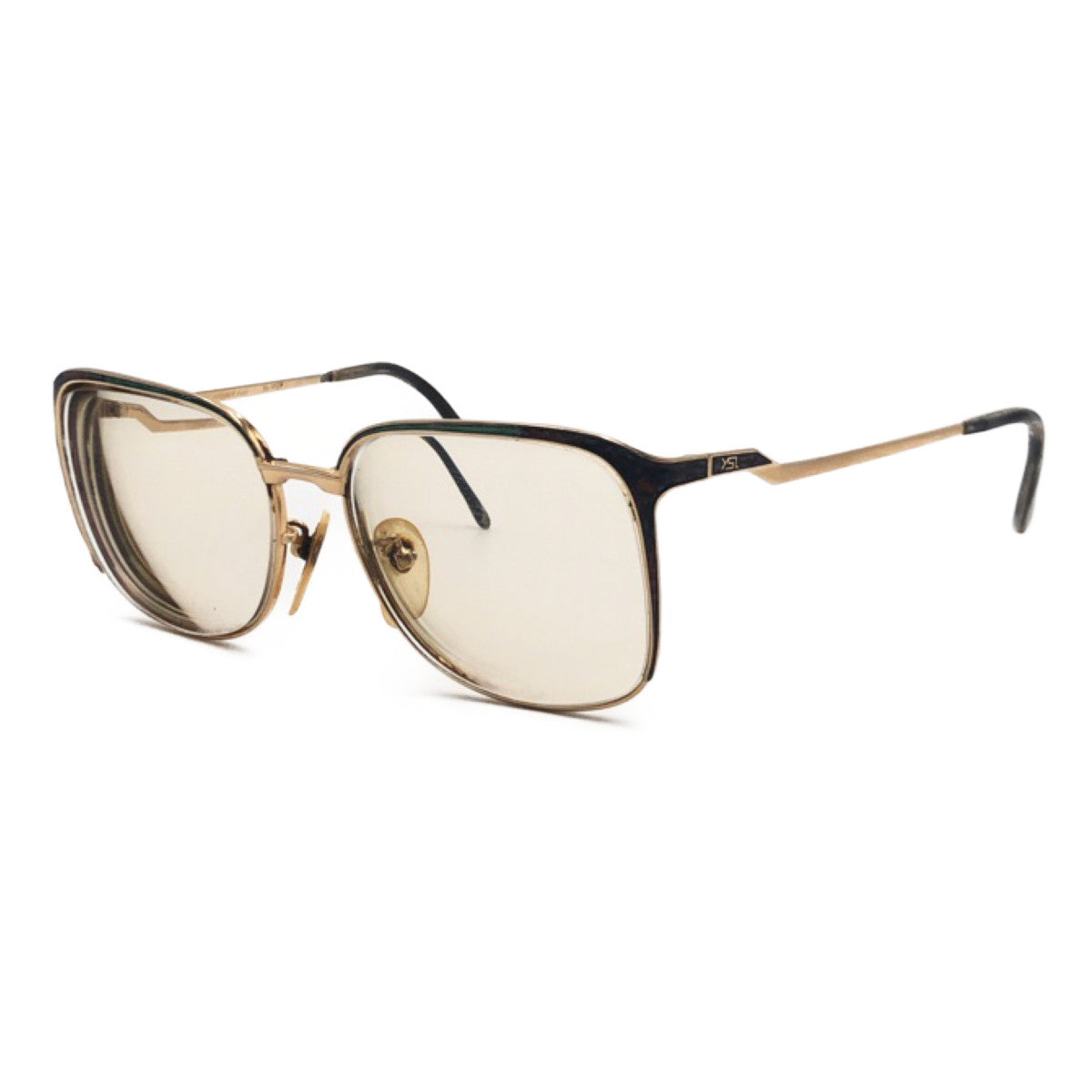 C-223
YVES SAINT LAURENT イヴ・サンローラン 男女兼用 ゴールド 金 メタル 56□16 30-3122 サングラス  度あり メンズ