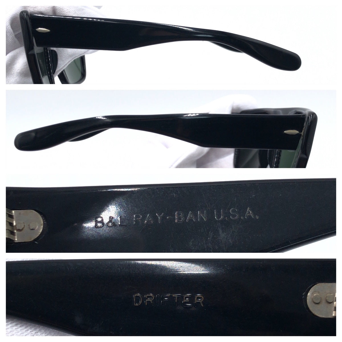 C-184
Ray-Ban レイバン B&L RAY-BAN U.S.A ドリフター ブラック 黒 プラスチック サングラス スクエア  メンズ
