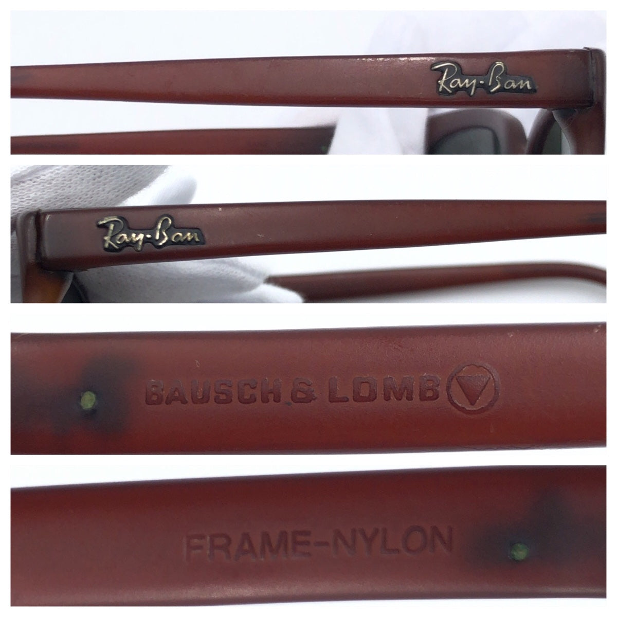 Ray-Ban B&amp;L Cats Unisex Brown Nylon Sunglasses Wellington Men's