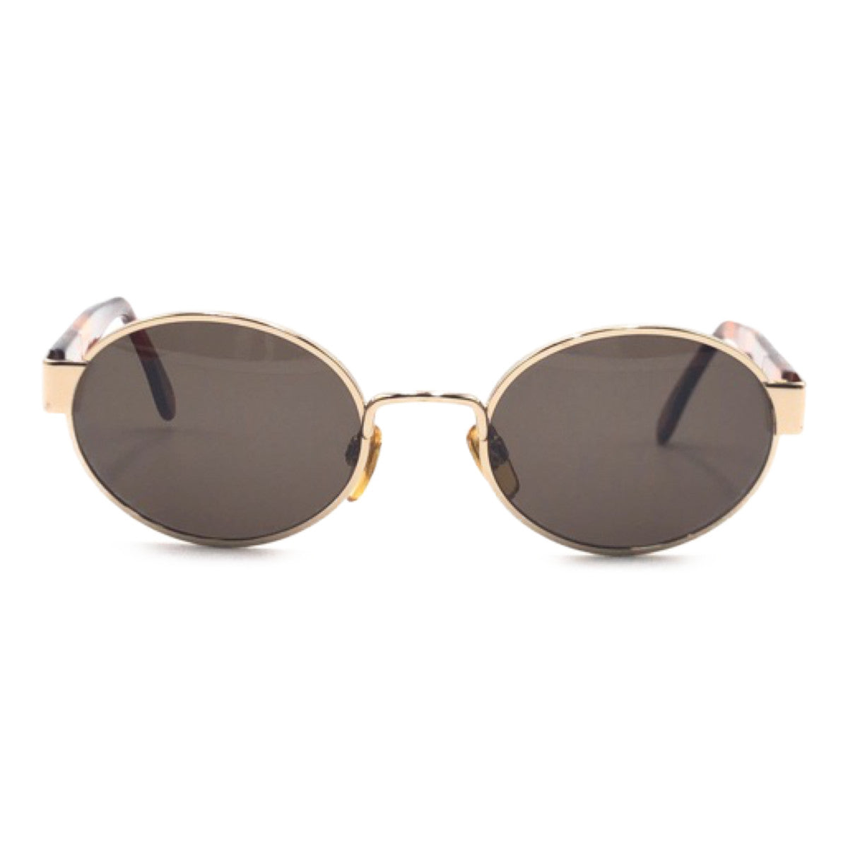 Emporio Armani エンポリオ・アルマーニ ブラック 黒 ゴールド金具 プラスチック 081-s 743 135 サングラス ラウンド  メンズ