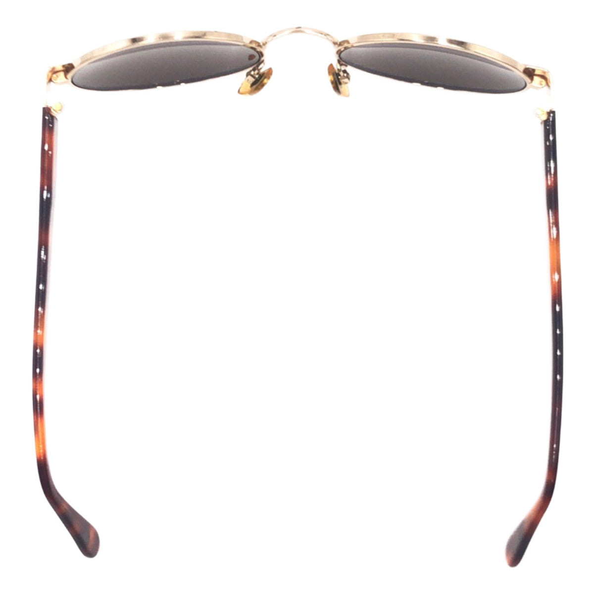 Emporio Armani エンポリオ・アルマーニ ブラック 黒 ゴールド金具 プラスチック 081-s 743 135 サングラス ラウンド  メンズ