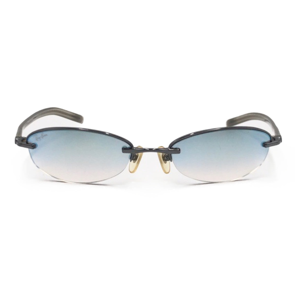 C-224
Ray-Ban レイバン ハーフミラー 男女兼用 ブルー 青 ブラック 黒  メタル RB3229 004/Z1 54□19 135 サングラス オーバル  レディース
