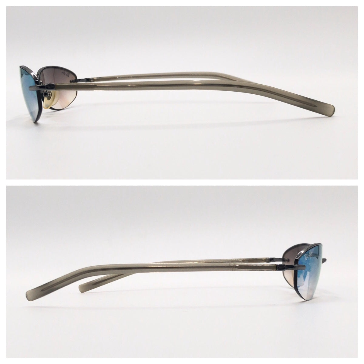 C-224
Ray-Ban レイバン ハーフミラー 男女兼用 ブルー 青 ブラック 黒  メタル RB3229 004/Z1 54□19 135 サングラス オーバル  レディース