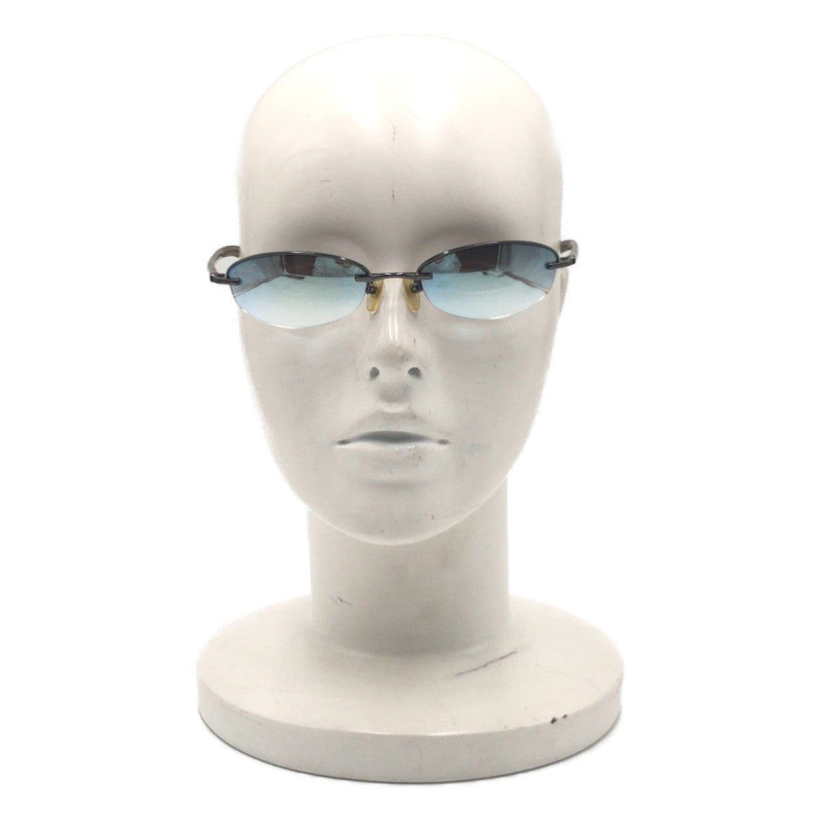 C-224
Ray-Ban レイバン ハーフミラー 男女兼用 ブルー 青 ブラック 黒  メタル RB3229 004/Z1 54□19 135 サングラス オーバル  レディース