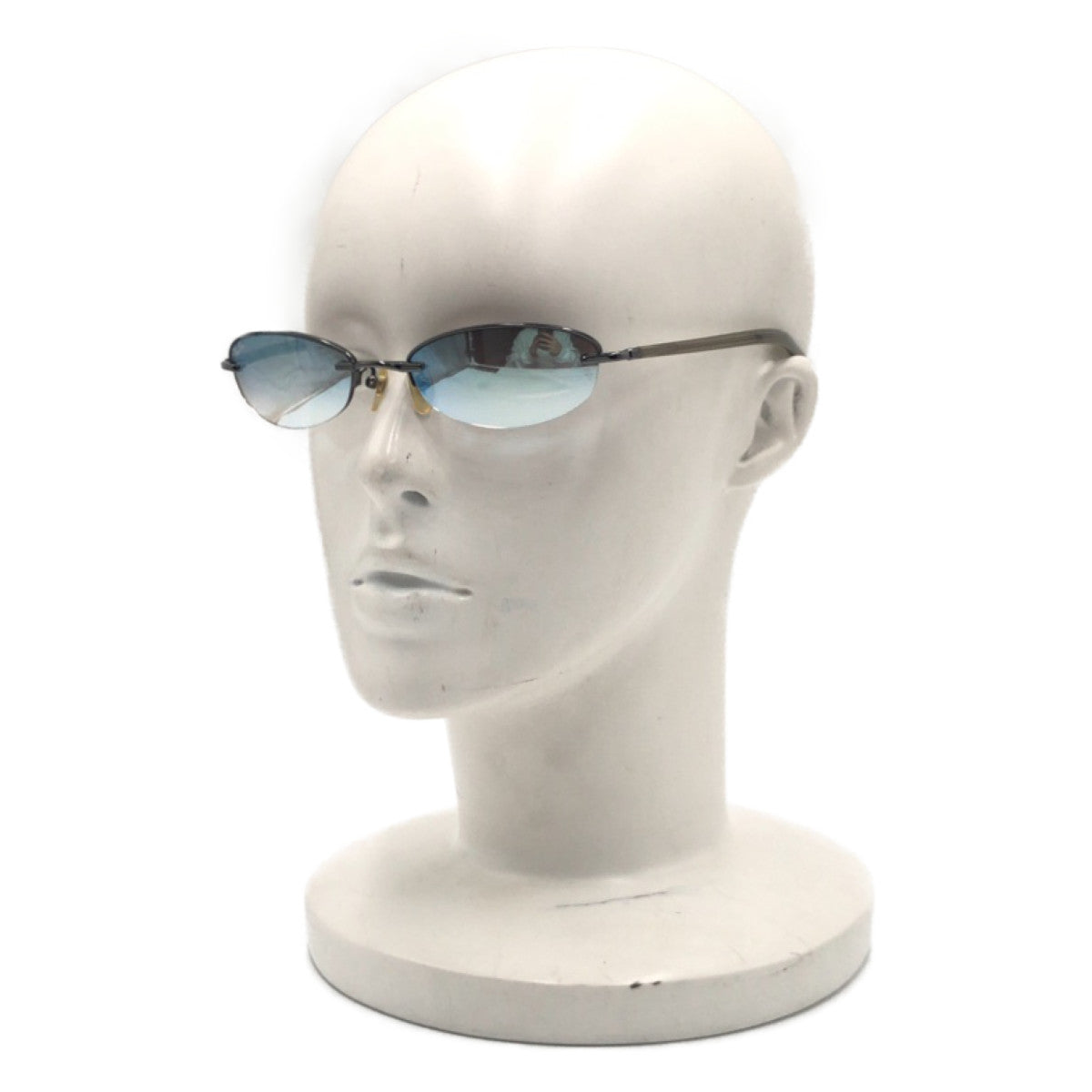C-224
Ray-Ban レイバン ハーフミラー 男女兼用 ブルー 青 ブラック 黒  メタル RB3229 004/Z1 54□19 135 サングラス オーバル  レディース