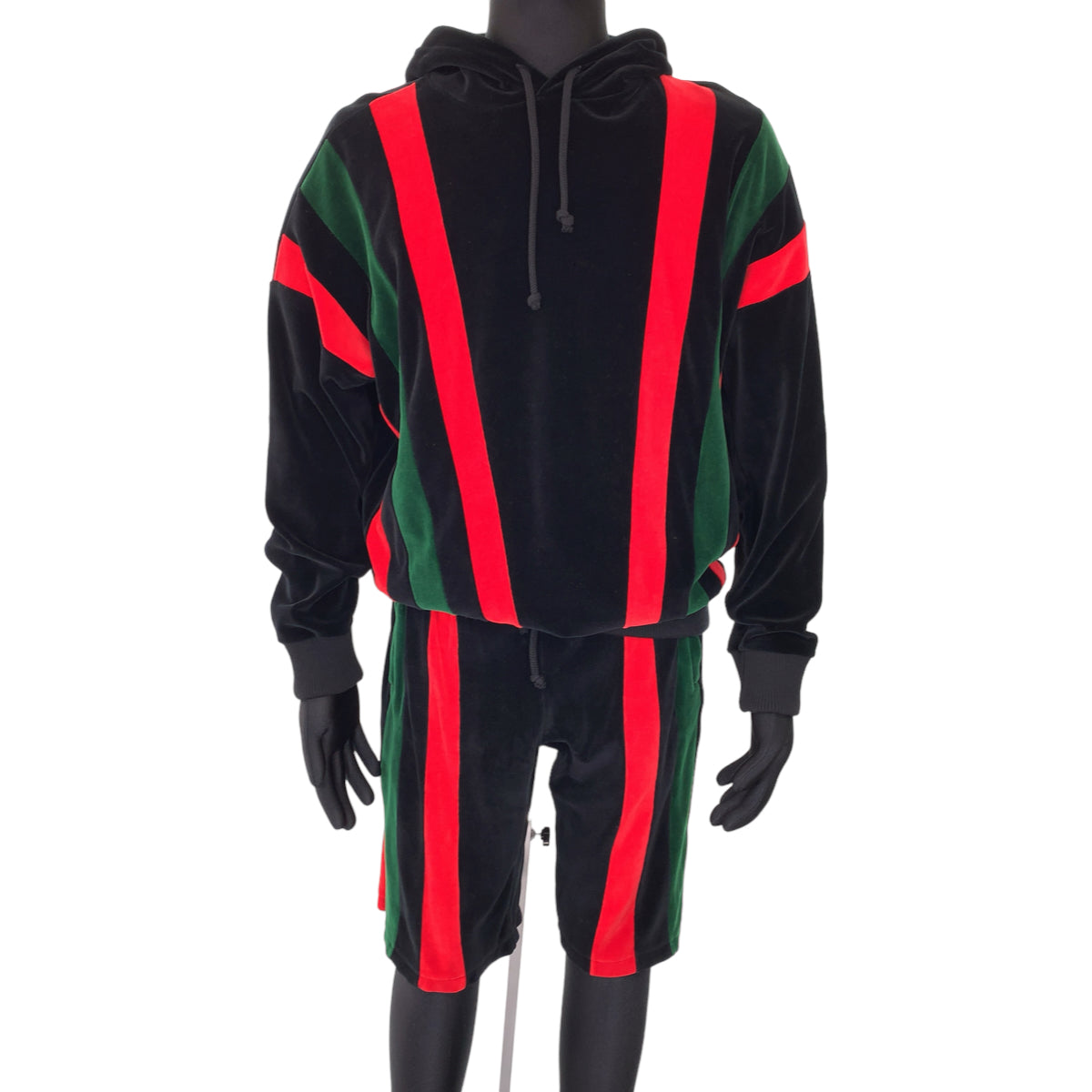 GUCCI グッチ シェリーライン シェニール サイズM ブラック 黒 コットン 598983 セットアップ 上下セット パーカー  メンズ