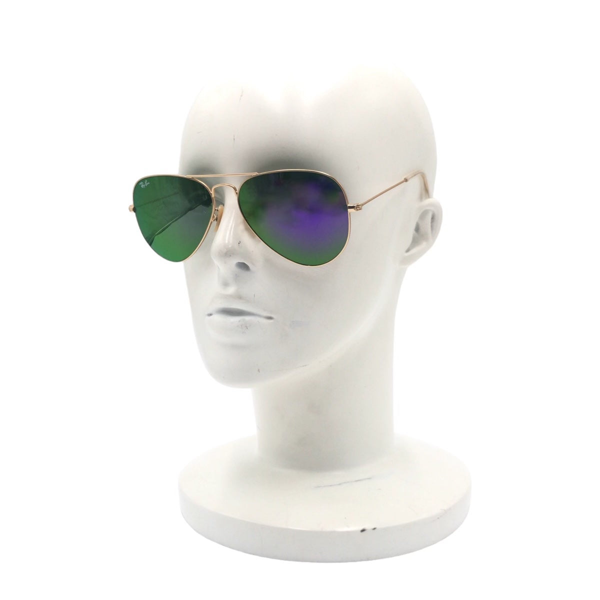 Ray-Ban Aviator Large Metal Gold Green Metal RB3025 AVIATOR LARGE METAL 112/68F 58◻︎14 3N Sunglasses Teardrop Men's