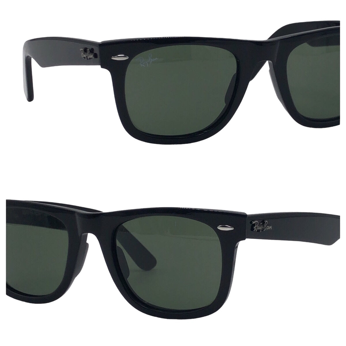 Ray-Ban Wayfarer Unisex Black Plastic RB2140 901 50◻︎22 3N Sunglasses Wellington Men's