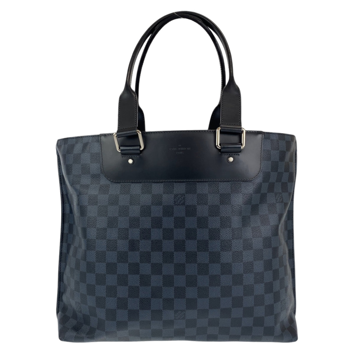 H-0264
LOUIS VUITTON ルイヴィトン ダミエコバルト カバヴォワヤージュ ブラック 黒 シルバー金具 PVC N41397 トートバッグ 肩掛け  メンズ