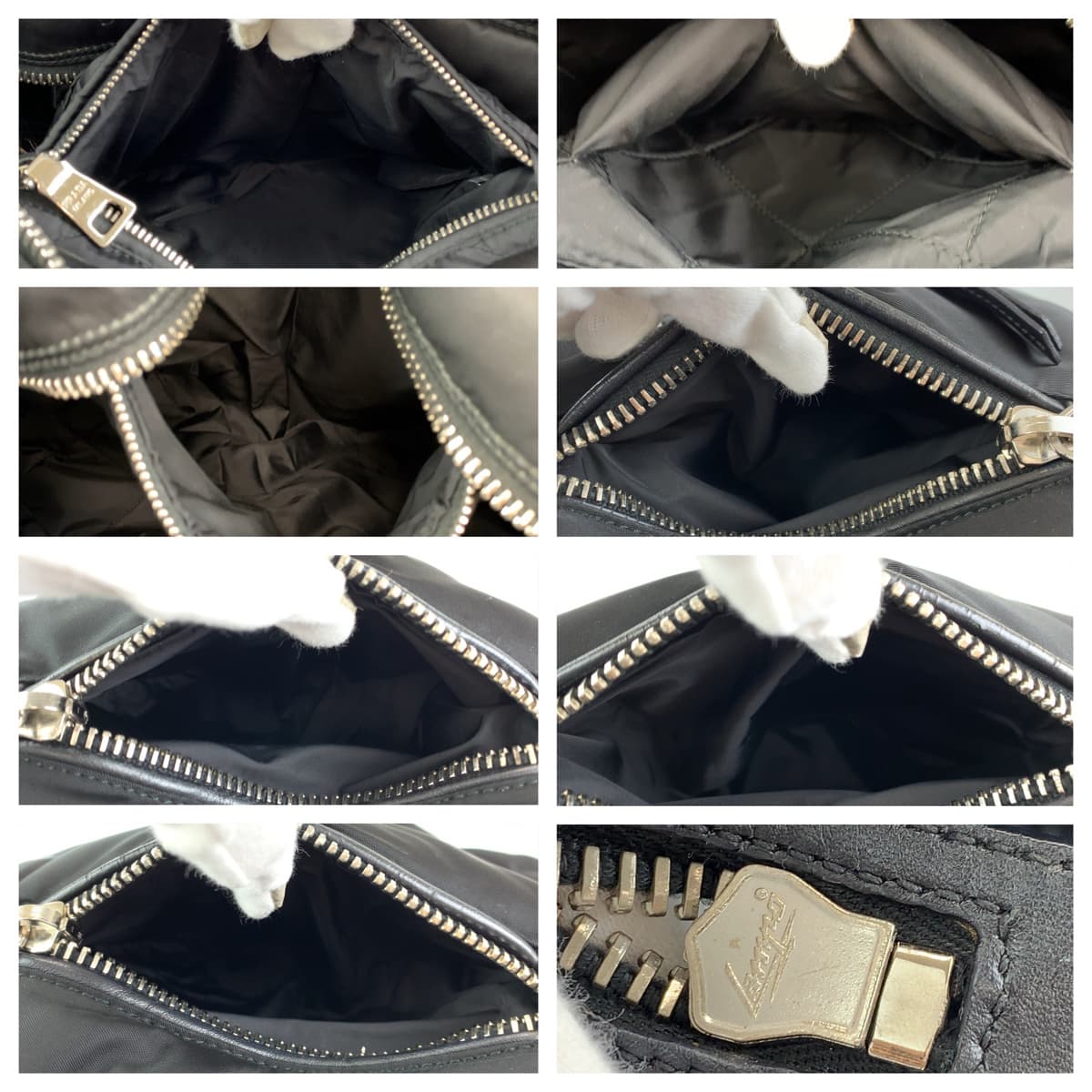 PRADA Prada Tessuto Bomber Black Silver Hardware Nylon BN2617 Business Bag Briefcase Men's